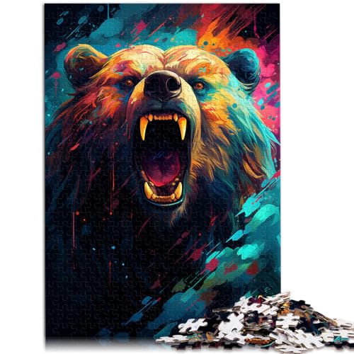 Puzzle für Erwachsene, 1000 Teile, Malen, Bär, Lernspielzeug, Familienspiele, Weihnachts- und Geburtstagsgeschenk, 19,7 x 29,5 Zoll, für 14-Jährige Puzzle für Erwachsene, 1000 Teile, Malen, Bär, Lernspielzeug, Familienspiele, Weihnachts- und Geburtstagsgeschenk, 19,7 x 29,5 Zoll, für 14-Jährige von SYUNFEI