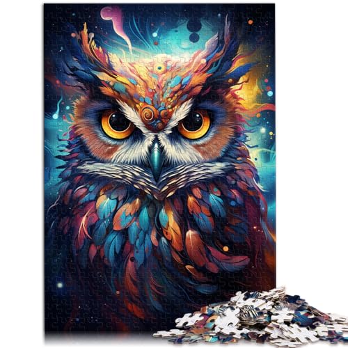 Puzzle für Erwachsene, 1000 Teile, Malen, Farbe, Tier, Eule, Lernspielzeug, Familienspiele, Heimkunst, Dekor,38x52cm, für 14-Jährige Puzzle für Erwachsene, 1000 Teile, Malen, Farbe, Tier, Eule, Lernspielzeug, Familienspiele, Heimkunst, Dekor,38x52cm, für 14-Jährige von SYUNFEI
