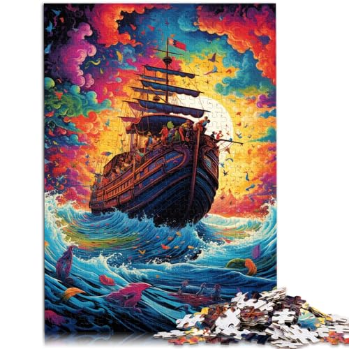 Puzzle für Erwachsene, 1000 Teile, Segelboot-Puzzle, Lernspiel, Herausforderung, Spielzeug, Weihnachts- und Geburtstagsgeschenke, 14,96 x 20,47 Zoll von SYUNFEI