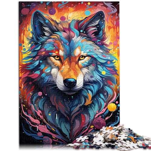 Puzzle für Erwachsene, 2000 Teile, Malen, Farbe, Wolf, Spielzeug, Lernspiele, Stressabbau, tolles Geschenk für Spiele, 27,56 x 39,37 Zoll, Puzzle für Erwachsene, 2000 Teile, Malen, Farbe, Wolf, Spielzeug, Lernspiele, Stressabbau, tolles Geschenk für Spiele, 27,56 x 39,37 Zoll, von SYUNFEI