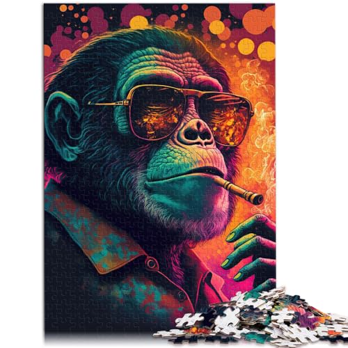 Puzzle mit 1000 Teilen für Erwachsene, Marihuana-AFFE, Denkspiel, anspruchsvoll, Aber lustig und humorvoll,50x75cm, für 14-Jährige Puzzle mit 1000 Teilen für Erwachsene, Marihuana-AFFE, Denkspiel, anspruchsvoll, Aber lustig und humorvoll,50x75cm, für 14-Jährige von SYUNFEI