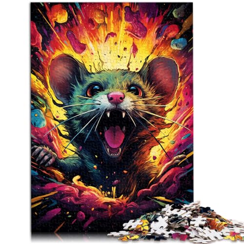 Puzzle mit 1000 Teilen für Erwachsene, Lernspielzeug mit Mausmotiv, anspruchsvoll, Aber unterhaltsam und humorvoll, 26x38cm, für 14-Jährige Puzzle mit 1000 Teilen für Erwachsene, Lernspielzeug mit Mausmotiv, anspruchsvoll, Aber unterhaltsam und humorvoll, 26x38cm, für 14-Jährige von SYUNFEI