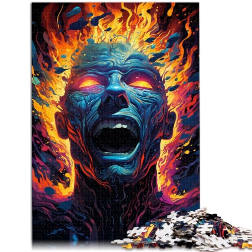 Puzzle für Erwachsene, 1000 Teile, Monster in Flammen, Denksport-Puzzle, Weihnachtswunschliste mit Weihnachtsmann,38x52cm, für 14-Jährige Puzzle für Erwachsene, 1000 Teile, Monster in Flammen, Denksport-Puzzle, Weihnachtswunschliste mit Weihnachtsmann,38x52cm, für 14-Jährige von SYUNFEI