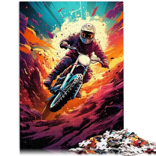 Puzzle für Erwachsene, 2000 Teile, Motorradfahrer, schwierig und herausfordernd, Weihnachtswunschliste mit Weihnachtsmann, 70 x 100 cm, für 14-Jährige von SYUNFEI