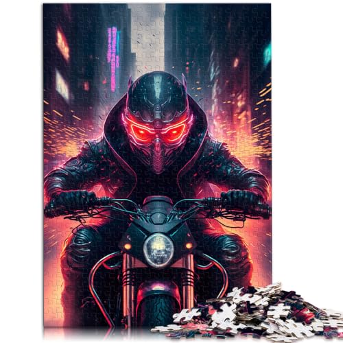 Puzzle für Erwachsene, 1000 Teile, Motorradfahrt durch, Familienaktivitäts-Puzzle, Weihnachtspuzzle-Geschenke, 14,96 x 20,47 Zoll, für Teenager ab 14 Jahren von SYUNFEI