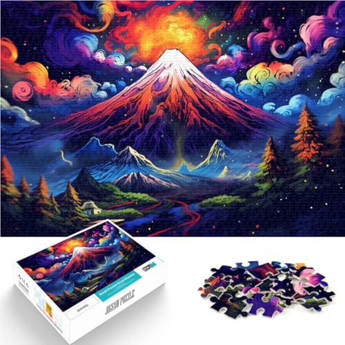 Puzzle für Erwachsene, 1000 Teile, Psychedelischer Berg Fuji, anspruchsvolles Spiel, Geschenke für Freunde und Familie, 50 x 75 cm, für Teenager ab 14 Jahren Puzzle für Erwachsene, 1000 Teile, Psychedelischer Berg Fuji, anspruchsvolles Spiel, Geschenke für Freunde und Familie, 50 x 75 cm, für Teenager ab 14 Jahren von SYUNFEI