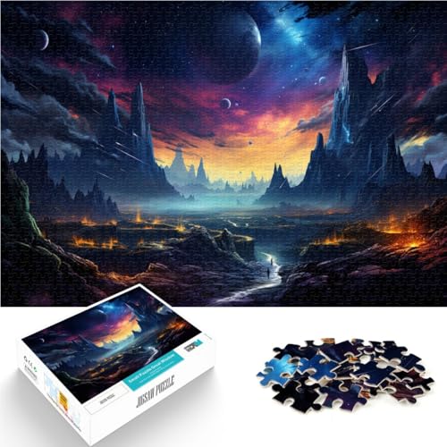 Puzzle für Erwachsene, 1000 Teile, Nachtszene, Denksportaufgabe, Weihnachtswunschliste mit Weihnachtsmann, 50 x 75 cm, für Teenager ab 14 Jahren Puzzle für Erwachsene, 1000 Teile, Nachtszene, Denksportaufgabe, Weihnachtswunschliste mit Weihnachtsmann, 50 x 75 cm, für Teenager ab 14 Jahren von SYUNFEI