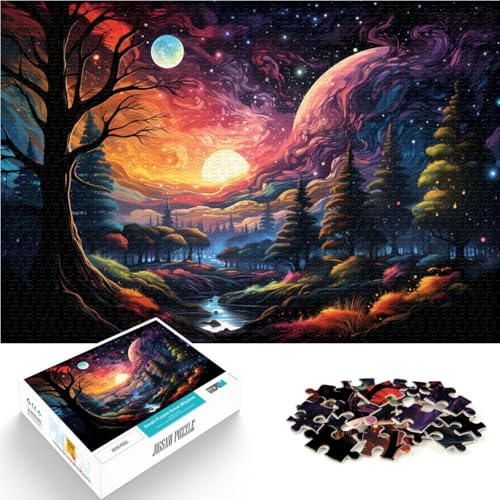 Puzzle für Erwachsene, 2000 Teile, Nachtszene, Familienspaß, ganze Familie, 70 x 100 cm, für Teenager ab 14 Jahren Puzzle für Erwachsene, 2000 Teile, Nachtszene, Familienspaß, ganze Familie, 70 x 100 cm, für Teenager ab 14 Jahren von SYUNFEI