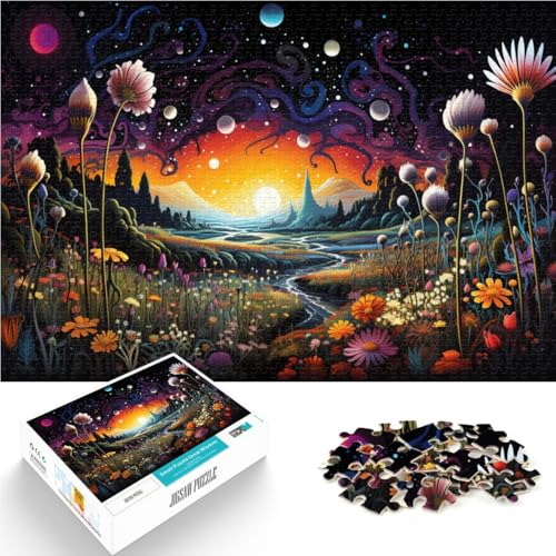 Puzzle für Erwachsene, 1000 Teile, Nachtszene, pädagogisches Spielzeug zum Stressabbau, tolle Geschenke und Spielzeuge, 26x38cm, für Teenager ab 14 Jahren von SYUNFEI