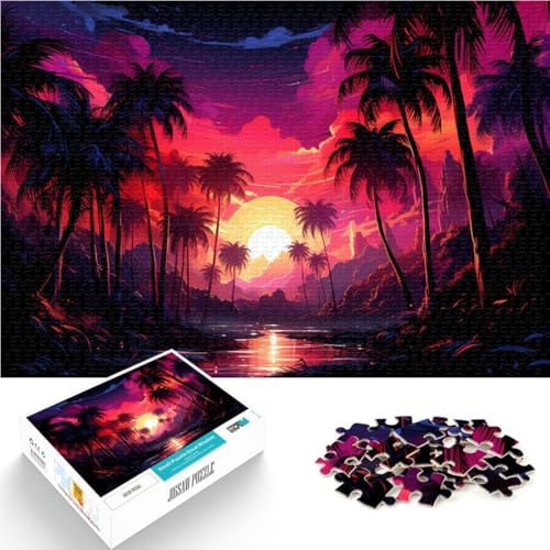 1000-teiliges Puzzle für Erwachsene, Neonlandschaft, Lernspiele für Zuhause, DIY-Spielzeug, tolle Geschenke und Spielzeuge,38x52cm, für Teenager ab 14 Jahren 1000-teiliges Puzzle für Erwachsene, Neonlandschaft, Lernspiele für Zuhause, DIY-Spielzeug, tolle Geschenke und Spielzeuge,38x52cm, für Teenager ab 14 Jahren von SYUNFEI