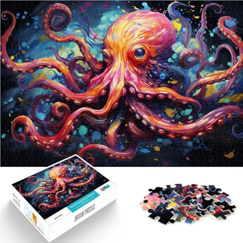 1000-teiliges Puzzle für Erwachsene, Oktopus-Denkspiel, ganze Familie, 26x38cm, für Teenager ab 14 Jahren von SYUNFEI