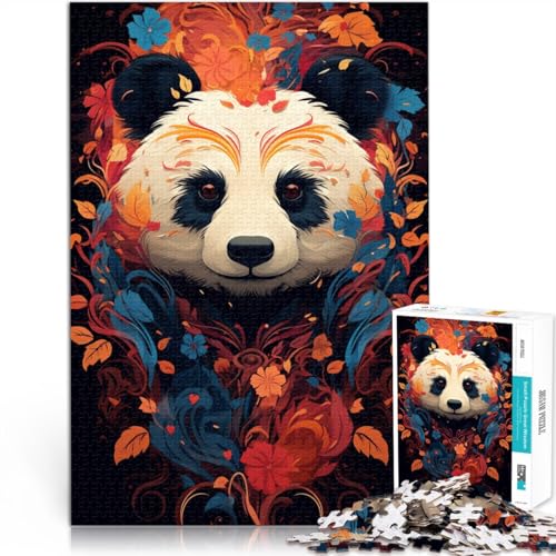 Puzzle 1000 Teile für Erwachsene, Panda-Denkspiel, Spaß für zu Hause, Geburtstagsgeschenk, Reisegeschenk, 50 x 75 cm, für Teenager ab 14 Jahren von SYUNFEI