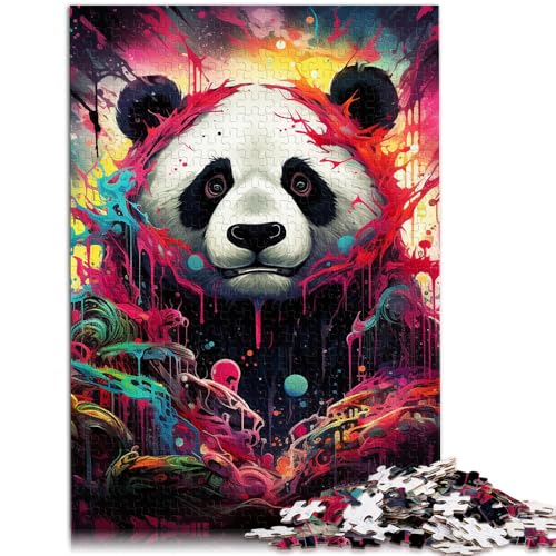 1000-teiliges Puzzle für Erwachsene, farbenfrohes Panda-Denkspiel, Lernspiel für Geburtstag, Weihnachten,38x52cm 1000-teiliges Puzzle für Erwachsene, farbenfrohes Panda-Denkspiel, Lernspiel für Geburtstag, Weihnachten,38x52cm von SYUNFEI