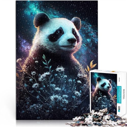 Puzzle für Erwachsene, 1000 Teile, Panda und Blumen, Lernpuzzle, 38x52cm, für Teenager ab 14 Jahren Puzzle für Erwachsene, 1000 Teile, Panda und Blumen, Lernpuzzle, 38x52cm, für Teenager ab 14 Jahren von SYUNFEI
