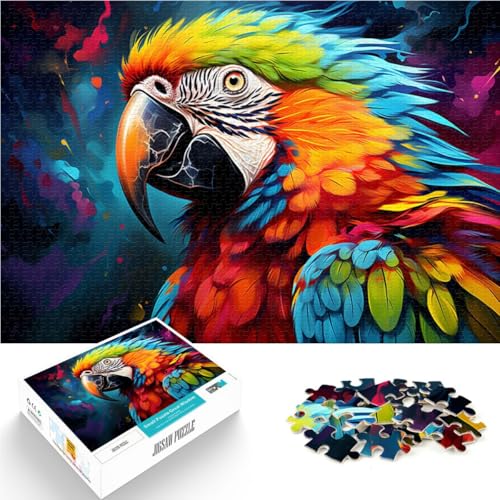 1000-teiliges Puzzle für Erwachsene, Papagei, Lernspiele, Heimdekorationspuzzle, fördert die Liebe zwischen Paaren, 26x38cm von SYUNFEI