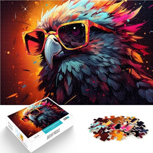 Puzzle für Erwachsene, 1000 Teile, Papageien-Puzzlespiel, Familienspiel, Stressabbau, schwieriges Herausforderungspuzzle, 14,96 Zoll x 20,47 Zoll von SYUNFEI
