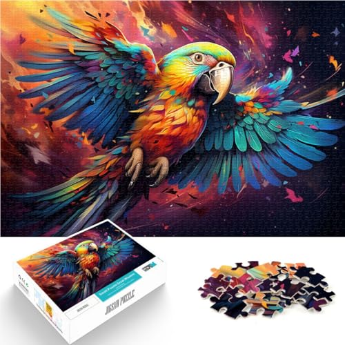 2000-teiliges Puzzle für Erwachsene, Papagei, Familienaktivität, Puzzle, Familienspiel, Stressabbau, schwieriges Herausforderungspuzzle, 27,56 x 39,37 Zoll von SYUNFEI