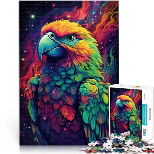 2000-teiliges Puzzle für Erwachsene, Papagei, Weltraum, Lernspiel, Herausforderungsspielzeug, geeignet als Schreibtischdekoration, 27,56 x 39,37 Zoll, für Teenager ab 14 Jahren von SYUNFEI