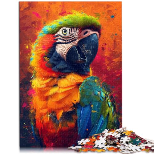 Puzzle 2000 Teile für Erwachsene, Psychedelischer Papagei, als Geschenk, anspruchsvolles Puzzlespiel und Familienspiel, 27,56 x 39,37 Zoll von SYUNFEI