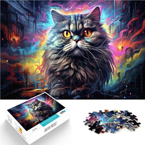 Puzzle 1000 Teile für Erwachsene, Perserkatze, lustige Spiele, jedes Teil ist einzigartig – anspruchsvolles Familienspiel,38x52cm Puzzle 1000 Teile für Erwachsene, Perserkatze, lustige Spiele, jedes Teil ist einzigartig – anspruchsvolles Familienspiel,38x52cm von SYUNFEI