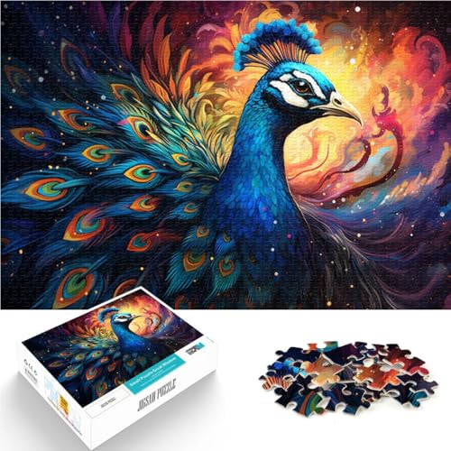 Puzzle für Erwachsene mit 1000 Teilen, Pfau, Spielzeug, Denkspiel, anspruchsvoll, Aber lustig und humorvoll,38x52cm, für 14-Jährige Puzzle für Erwachsene mit 1000 Teilen, Pfau, Spielzeug, Denkspiel, anspruchsvoll, Aber lustig und humorvoll,38x52cm, für 14-Jährige von SYUNFEI