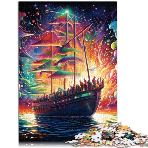 Puzzle für Erwachsene, 1000 Teile, buntes Piratenschiff, Lernspiele, Heimdekoration, Puzzle, tolles Geschenk, 50 x 75 cm, für Teenager ab 14 Jahren Puzzle für Erwachsene, 1000 Teile, buntes Piratenschiff, Lernspiele, Heimdekoration, Puzzle, tolles Geschenk, 50 x 75 cm, für Teenager ab 14 Jahren von SYUNFEI