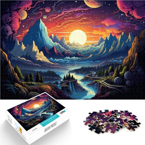 Puzzle für Erwachsene, 1000 Teile, Planetenlandschaft, Puzzle für Lernspiele, Herausforderungsspielzeug, 14,96 x 20,47 Zoll, lustige Puzzles Puzzle für Erwachsene, 1000 Teile, Planetenlandschaft, Puzzle für Lernspiele, Herausforderungsspielzeug, 14,96 x 20,47 Zoll, lustige Puzzles von SYUNFEI