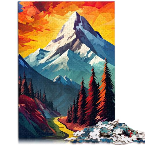 Puzzle für Erwachsene, 2000 Teile, Pop-Art-Berge, pädagogische Herausforderung, Lernspiel für Geburtstag, Weihnachten, 27,56 x 39,37 Zoll von SYUNFEI