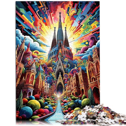 1000-teiliges Puzzle für Erwachsene, Barcelona-Knobelspiel, ganze Familie, 26x38cm, für Teenager ab 14 Jahren von SYUNFEI