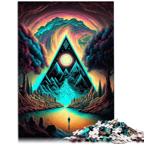 Puzzle für Erwachsene, 1000 Teile, Psychedelische Lernspiele, Heimdekoration, Puzzle für die Heimdekoration, 14,96 Zoll x 20,47 Zoll, für 14-Jährige von SYUNFEI