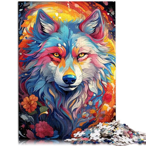 Puzzle für Erwachsene mit 1000 Teilen, Malen, Farbe, Wolf, Denkspiel, geeignet als Schreibtischdekoration,38x52cm, für Teenager ab 14 Jahren Puzzle für Erwachsene mit 1000 Teilen, Malen, Farbe, Wolf, Denkspiel, geeignet als Schreibtischdekoration,38x52cm, für Teenager ab 14 Jahren von SYUNFEI