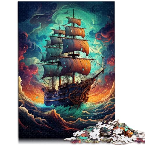 Puzzle für Erwachsene mit 1000 Teilen, Weltraum-Piratenschiff, farbenfrohes Denkspiel, tolles Geschenk für Spiele,38x52cm, geeignet für Jugendliche ab 14 Jahren von SYUNFEI