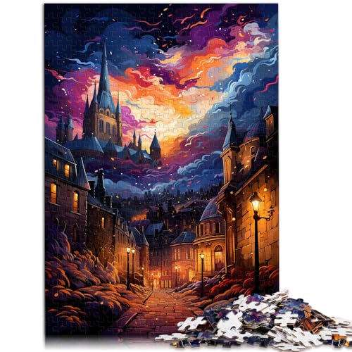 Puzzle für Erwachsene, Puzzle Old Quebec, 2000 Teile, 70 x 100 cm, graue Kartenpuzzles für Erwachsene und Kinder ab 14 Jahren, Heimdekoration von SYUNFEI