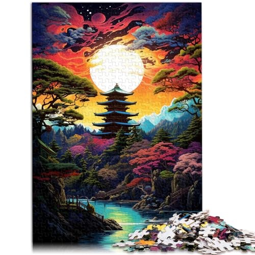 Puzzle für Erwachsene, 1000 Teile, Retro-japanische Landschaft, Lernspiele, Heimdekoration, Puzzle, Geschenkideen, 10,27 x 14,96 Zoll Puzzle für Erwachsene, 1000 Teile, Retro-japanische Landschaft, Lernspiele, Heimdekoration, Puzzle, Geschenkideen, 10,27 x 14,96 Zoll von SYUNFEI
