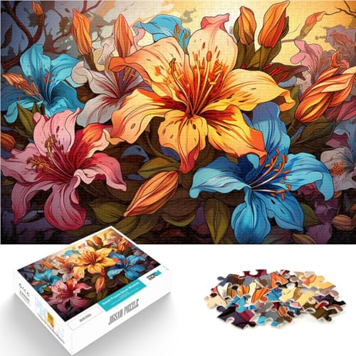 Puzzle für Erwachsene mit 1000 Teilen, Rhododendren, Denkspiel, Wanddekoration, einzigartige Geburtstags, 26x38cm von SYUNFEI