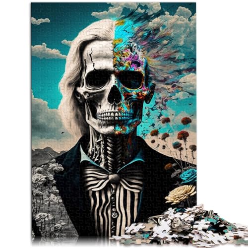 Puzzle für Erwachsene, 1000 Teile, Rosenschädel-Puzzle für Lernspiele, Herausforderungsspielzeug, stärkt die Liebe zwischen Paaren, 50 x 75 cm Puzzle für Erwachsene, 1000 Teile, Rosenschädel-Puzzle für Lernspiele, Herausforderungsspielzeug, stärkt die Liebe zwischen Paaren, 50 x 75 cm von SYUNFEI