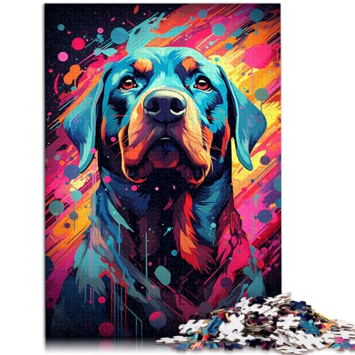 Puzzle 1000 Teile für Erwachsene, Rottweiler-Denkspiel, Spaß für zu Hause, Aktivitäten, Geburtstagsgeschenk, Reisegeschenk, 10,27 x 14,96 Zoll von SYUNFEI