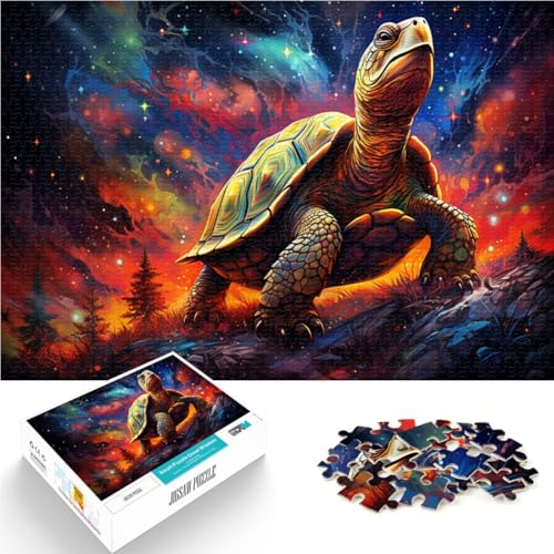 Puzzle Erwachsene, 1000 Teile, Schildkröte, DIY-Puzzle-Spielzeug. Helfen Sie dem Gehirn, süchtig machendes Spielzeug zu trainieren und Geduld zu fördern. 10,27 Zoll x 14,96 Zoll von SYUNFEI