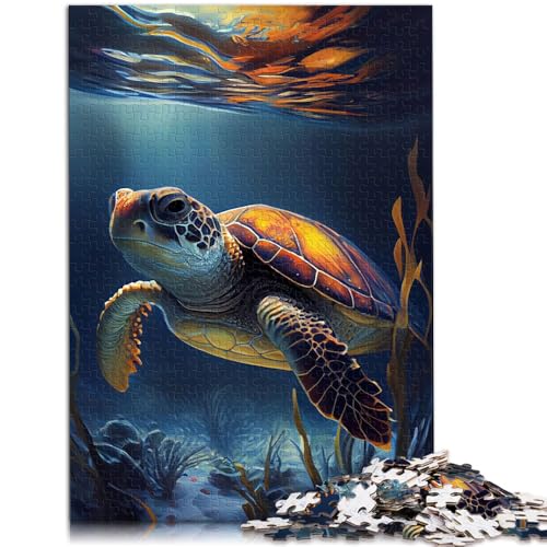 Puzzle für Erwachsene, 1000 Teile, Schildkröte, Unterwasser, Heimdekoration, Puzzle, Spielzeug, Geschenke für Freunde und Familie, 50 x 75 cm, von SYUNFEI
