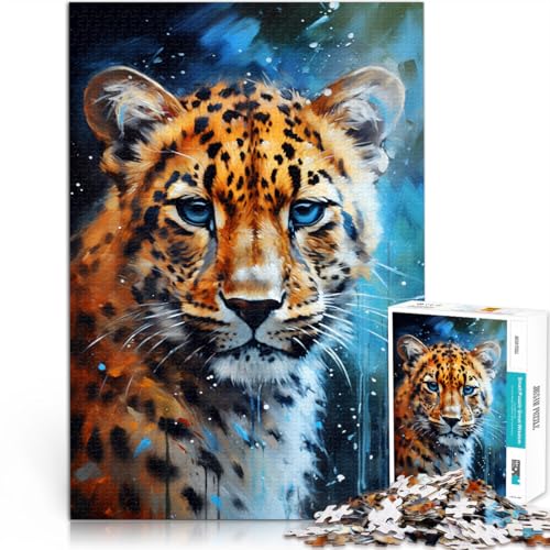 Puzzle für Erwachsene, 1000 Teile, Schneeleopard, Farb-Denkspiel, Geschenk zum Geburtstag, 26x38cm, Geeignet für Teenager ab 14 Jahren Puzzle für Erwachsene, 1000 Teile, Schneeleopard, Farb-Denkspiel, Geschenk zum Geburtstag, 26x38cm, Geeignet für Teenager ab 14 Jahren von SYUNFEI