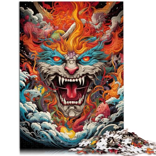 Puzzle für Erwachsene, Seeungeheuer, lustiges Puzzle für Erwachsene, 1000 Teile, 50 x 75 cm, Holzbrettpuzzle für Erwachsene und Kinder ab 14 Jahren, Familien-Puzzlespiel von SYUNFEI