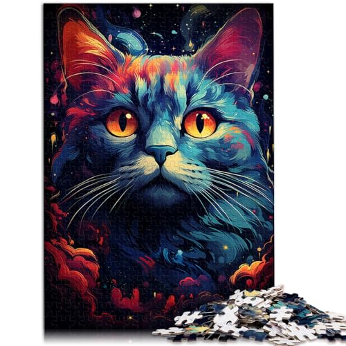 Puzzle für Erwachsene, 2000 Teile, Seltsames kleines schwarzes Katzen-Puzzlespiel, einzigartige Geburtstags, 27,56 x 39,37 Zoll, für 14-Jährige von SYUNFEI
