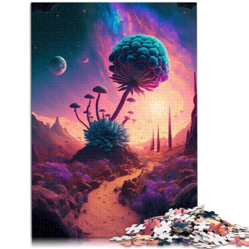 Puzzle 1000 Teile für Erwachsene Shroom Planet Lernspiel Challenge Spielzeug Lernspiel für Geburtstag, Weihnachten 10,27 Zoll x 14,96 Zoll von SYUNFEI