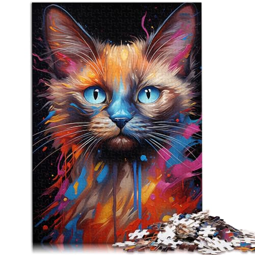 Puzzle 1000 Teile für Erwachsene, Siamkatze, Lernspiele, anspruchsvoll, Aber lustig und humorvoll,50x75cm, für 14-Jährige Puzzle 1000 Teile für Erwachsene, Siamkatze, Lernspiele, anspruchsvoll, Aber lustig und humorvoll,50x75cm, für 14-Jährige von SYUNFEI