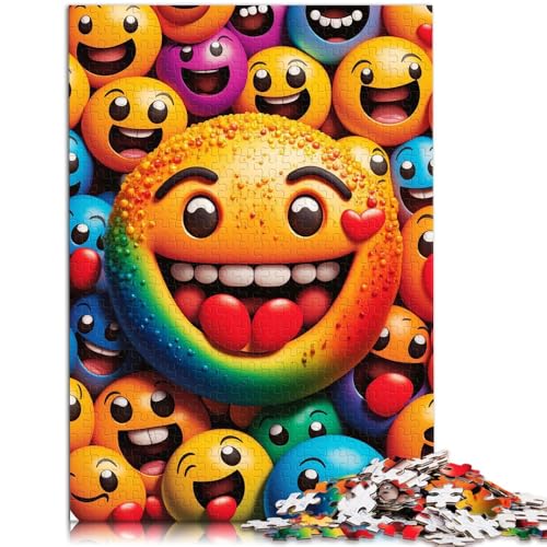 Puzzle 1000 Teile für Erwachsene Smiley-Gesicht Denkspiel Jedes Teil ist einzigartig - Herausforderndes Familienspaßspiel 14,96 Zoll x 20,47 Zoll Puzzle 1000 Teile für Erwachsene Smiley-Gesicht Denkspiel Jedes Teil ist einzigartig - Herausforderndes Familienspaßspiel 14,96 Zoll x 20,47 Zoll von SYUNFEI