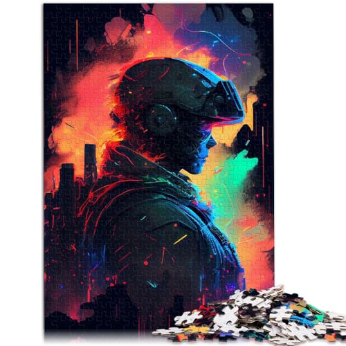 Puzzle für Erwachsene, 2000 Teile, „Soldat der Farben“, als Puzzle-Geschenk mit passendem Poster und Quizblatt, 70 x 100 cm, für Teenager ab 14 Jahren von SYUNFEI