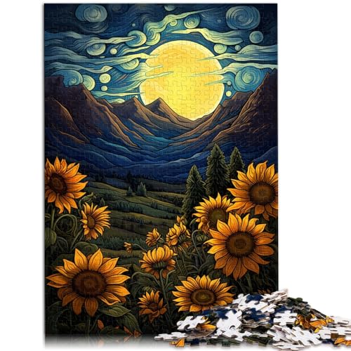 Puzzle 1000 Teile für Erwachsene Sonnenblume unter Mondlicht Denkspiel Lernspiel für Geburtstag, Weihnachten 19,7 Zoll x 29,5 Zoll Puzzle 1000 Teile für Erwachsene Sonnenblume unter Mondlicht Denkspiel Lernspiel für Geburtstag, Weihnachten 19,7 Zoll x 29,5 Zoll von SYUNFEI