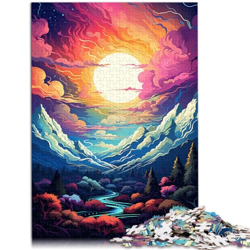 Puzzle mit 1000 Teilen für Erwachsene, Sonnenuntergangslandschaft, Denkspiel, Wanddekoration, einzigartiges Geburtstags, 38x52cm Puzzle mit 1000 Teilen für Erwachsene, Sonnenuntergangslandschaft, Denkspiel, Wanddekoration, einzigartiges Geburtstags, 38x52cm von SYUNFEI