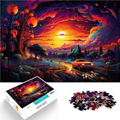 Puzzle für Erwachsene, 1000 Teile, Sonnenuntergangstour, Heimdekoration, Puzzlespielzeug, Lernspiel für Geburtstag, Weihnachten,38x52cm, für Teenager ab 14 Jahren Puzzle für Erwachsene, 1000 Teile, Sonnenuntergangstour, Heimdekoration, Puzzlespielzeug, Lernspiel für Geburtstag, Weihnachten,38x52cm, für Teenager ab 14 Jahren von SYUNFEI
