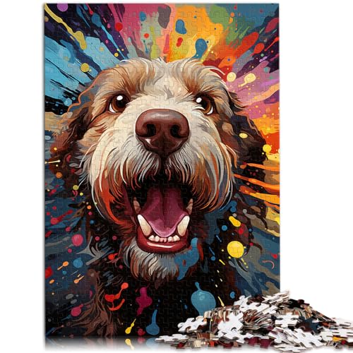Puzzle für Erwachsene, 1000 Teile, Spanischer Wasserhund, Puzzle für Lernspiele, Herausforderungsspielzeug, 14,96 x 20,47 Zoll, anspruchsvolles Puzzlespiel und Familienspiel Puzzle für Erwachsene, 1000 Teile, Spanischer Wasserhund, Puzzle für Lernspiele, Herausforderungsspielzeug, 14,96 x 20,47 Zoll, anspruchsvolles Puzzlespiel und Familienspiel von SYUNFEI